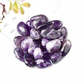 RYCRYSTAL Batu Kristal Alami Natural Crystal Quartz Healing Stone Amethyst 100g - YRYL816 - Purple