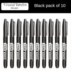 Touch Raven Spidol Permanent Marker Waterproof Ink 10 PCS - 9500 - Black