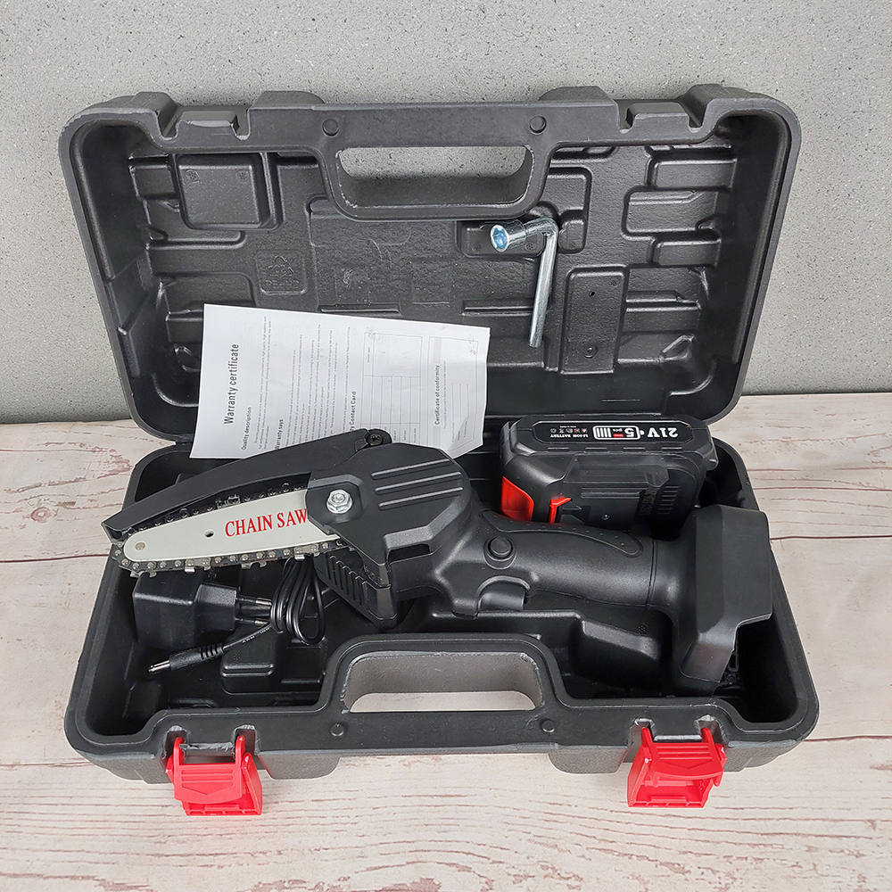 Hilda NEXXSAW Gergaji Mesin Cordless Chainsaw 500W HD20V Black