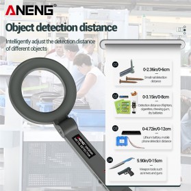 ANENG Stud Finder Metal Detektor Logam - DM3004A - Gray - 4