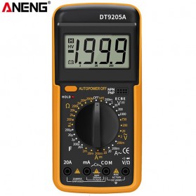 ANENG Digital Multimeter Voltage Tester - DT9205S - Orange