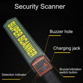 ANENG Security Scanner Metal Detektor Logam Body Checker - MD3003B1 - Black - 3