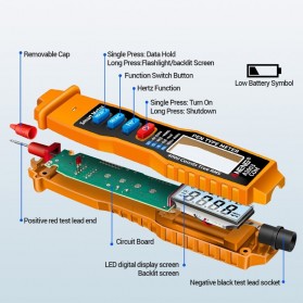 ANENG Digital Multimeter Voltage Tester Pen - A3003 - Black - 6