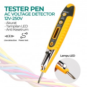 Taffware ANENG Tester Non Contact AC Detector 12V-250V - VD700 - Yellow