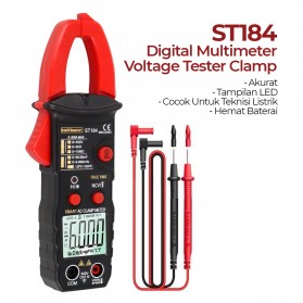 Taffware ANENG Digital Multimeter Voltage Tester Clamp - ST184 - Red