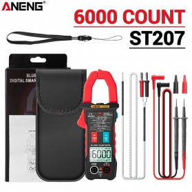 ANENG Digital Bluetooth Multimeter Voltage Tester Clamp - ST207 - Red