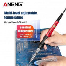 ANENG Solder Elektrik Adjustable Temperature 60W - SL101 - Black/Red - 2