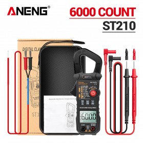 ANENG Digital Multimeter Voltage Tester Clamp - ST210 - Black