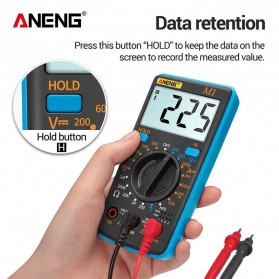 ANENG Digital Multimeter Voltage Tester - M1 - Black/Red - 5