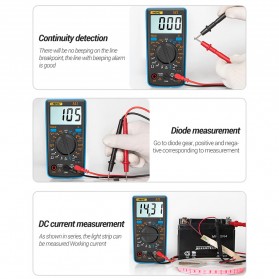 ANENG Digital Multimeter Voltage Tester - M1 - Black/Red - 7