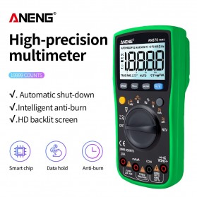 ANENG Digital Multimeter Voltage Tester - AN870 - Green