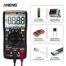ANENG Digital Multimeter Voltage Tester - AN8008 - Black - 3