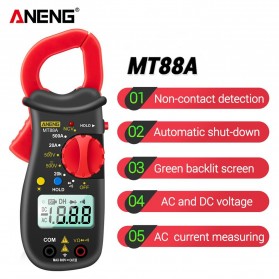 ANENG Digital Multimeter Voltage Tester Clamp - MT88A - Red