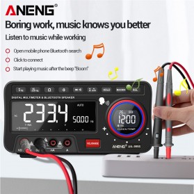 ANENG Digital Multimeter Voltage Tester Bench Type with Bluetooth Speaker - AN999S - Black