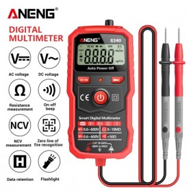 ANENG Digital Multimeter Voltage Tester - 8340 - Red