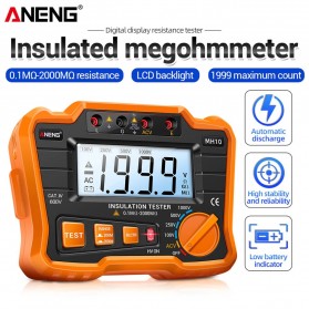 ANENG Digital Megohmmeter Multifungsi Voltage Tester - MH10 - Black/Orange