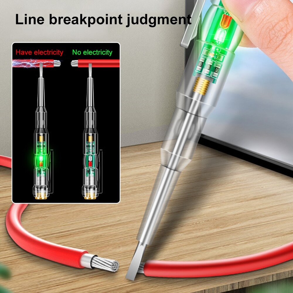 ANENG Obeng Tespen Tester Pen with Indicator LED B11 Transparent