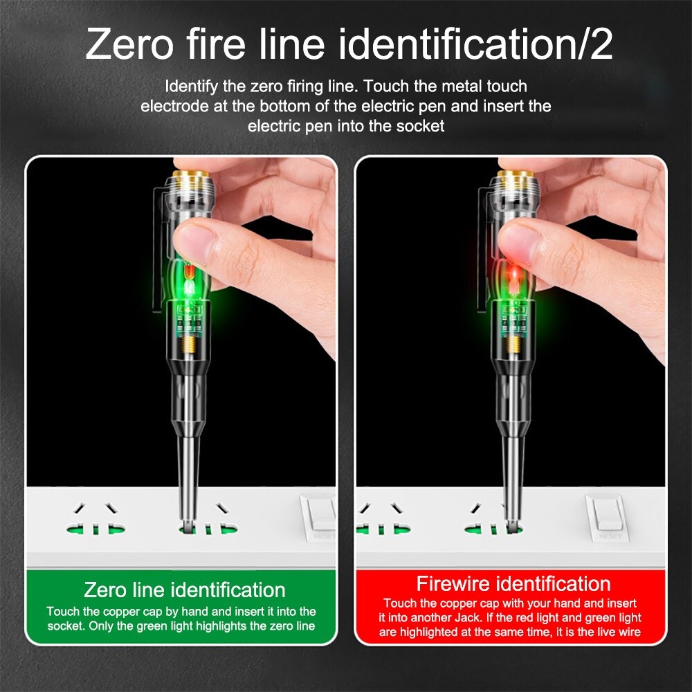 ANENG Obeng Tespen Tester Pen with Indicator LED B11 Transparent