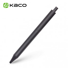 KACO TUBE Gel Pen Pena Pulpen Bolpoin Aluminium  0.5mm 1 PCS - K1024 (Black Ink) - Black