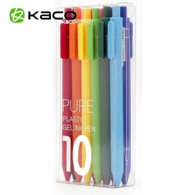 KACO PURE Candy Gel Pen Pena Pulpen Bolpoin 0.5mm 10 PCS (Colorful Ink) - K1015 - Mix Color