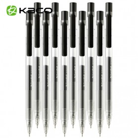KACO TURBO Gel Pen Pena Pulpen Bolpoin 0.5mm 10 PCS - K5 (Black Ink) - Black