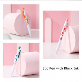 KACO TURBO Gel Pen Pena Pulpen Bolpoin 0.5mm 3 PCS - K5 (Black Ink) - Mix Color - 10