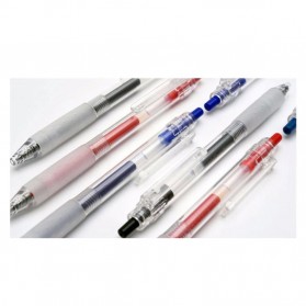 KACO KEYBO Gel Pen Pena Pulpen Bolpoin Transparent 0.5mm 10 PCS - KA0124 (Black Ink) - Black - 6