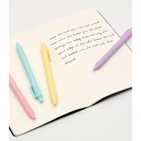 KACO PURE Vintage Gel Pen Pena Pulpen Bolpoin 0.5mm 5 PCS - K1015(Colorful Ink) - Mix Color - 11