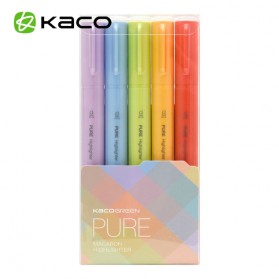 KACO PURE H Plastic Highlighter II Spidol Stabilo Marker Liner 5 PCS - K1045 (Colorful Ink) - Mix Color