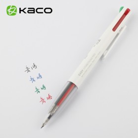 KACO EASY 4 in 1 Multifunction Gel Pen Pena Pulpen Bolpoin 0.5mm 1 PCS - K1041 (Black Blue Red Green Ink) - White - 1