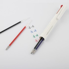 KACO EASY 4 in 1 Multifunction Gel Pen Pena Pulpen Bolpoin 0.5mm 1 PCS - K1041 (Black Blue Red Green Ink) - White - 4