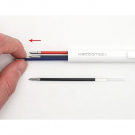 KACO EASY 4 in 1 Multifunction Gel Pen Pena Pulpen Bolpoin 0.5mm 1 PCS - K1041 (Black Blue Red Green Ink) - White - 5