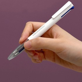 KACO EASY 4 in 1 Multifunction Gel Pen Pena Pulpen Bolpoin 0.5mm 1 PCS - K1041 (Black Blue Red Green Ink) - White - 6