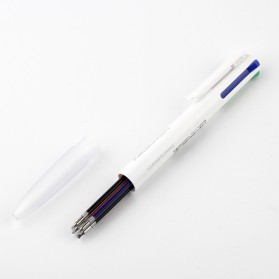 KACO EASY 4 in 1 Multifunction Gel Pen Pena Pulpen Bolpoin 0.5mm 1 PCS - K1041 (Black Blue Red Green Ink) - White - 8