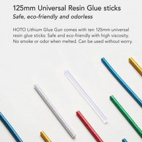 HOTO Refill Isi Pistol Lem Tembak Hot Melt Glue Stick 125 mm 20 PCS - QWRJB001 - Mix Color - 6
