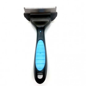 PETO Sisir Bulu Hewan Peliharaan Grooming Tool Hair Removal Comb For Dogs Cats Size S - C7 - Blue - 3