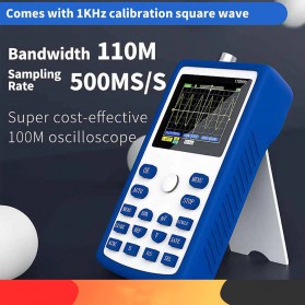 FNIRSI Digital Oscilloscope Handheld Portable 110MHz 500MS/s - 1C15 - Blue
