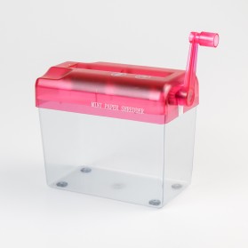 BooYii Penghancur Kertas Manual Handheld Paper Shredder A6 -  KFK7038 - Pink
