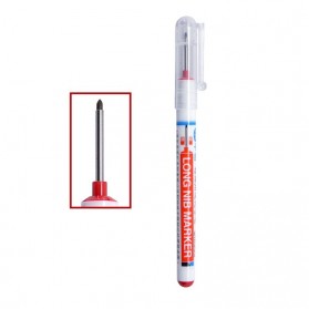 Pena & Pensil - GANA Spidol Serbaguna Long Head Marker Waterproof - LH100 - Red