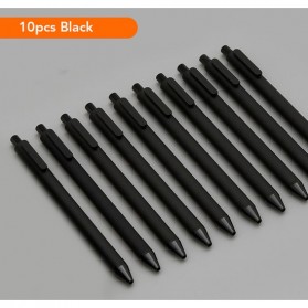 KACO PURE Soft Touch Gel Pen Pena Pulpen Bolpoin 0.5mm 10 PCS - XM0340 (Black Ink) - Black