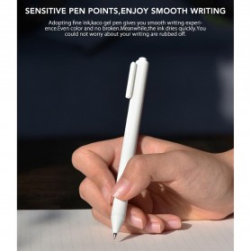 KACO PURE Soft Touch Gel Pen Pena Pulpen Bolpoin 0.5mm 10 PCS - XM0340 (Black Ink) - Black - 2