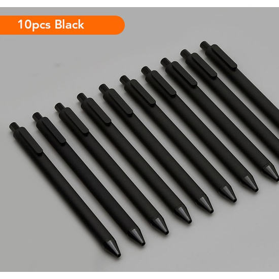 Gambar produk KACO PURE Soft Touch Gel Pen Pena Pulpen Bolpoin 0.5mm 10 PCS - K1015 (Black Ink)