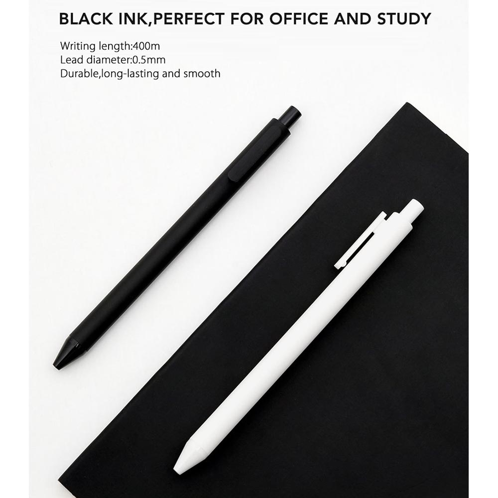 Gambar produk KACO PURE Soft Touch Gel Pen Pena Pulpen Bolpoin 0.5mm 10 PCS - K1015 (Black Ink)