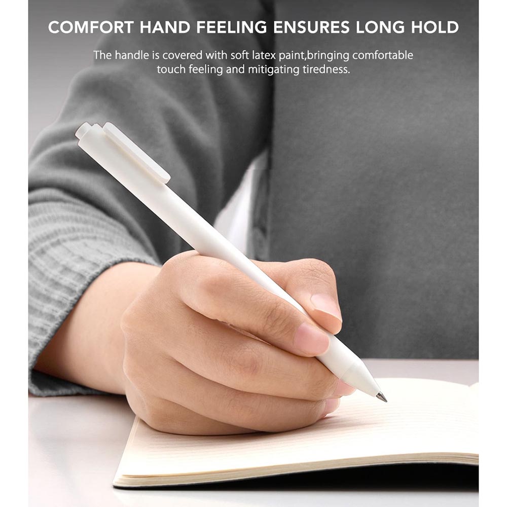 Gambar produk KACO PURE Soft Touch Gel Pen Pena Pulpen Bolpoin 0.5mm 10 PCS - K1015 (Black Ink)