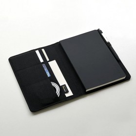 Xiaomi Mijia Kaco Green Noble Paper NoteBook Card Slot Wallet A5 - K1214 - Black