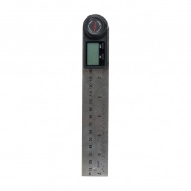 Obeng, Tang , Kunci Pas - ATuMan Penggaris Digital Inclinometer Goniometer Level Angle Ruler Measuring Tool - AR-1 - Silver