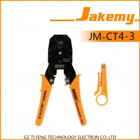Aksesoris & Peralatan Jaringan - Jakemy Crimper Plier LAN Network Cable RJ45 / RJ-11 - JM-CT4-3