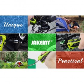 Jakemy JM-PJ1004 17 in 1 Multifunction Folding Screwdriver Kit - Green - 7