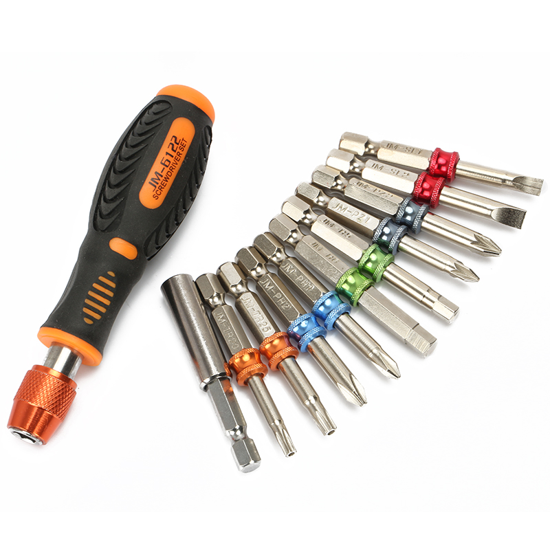 jakemy obeng set 12 in 1 jm 6122 black orange jakemy obeng set 12 in 1 jm 6122 black orange