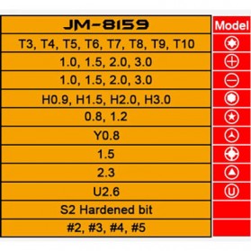Jakemy 34 in 1 Obeng Set - JM-8159 - 2